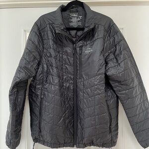 LL Bean Packable Jacket, Black, Mens XL